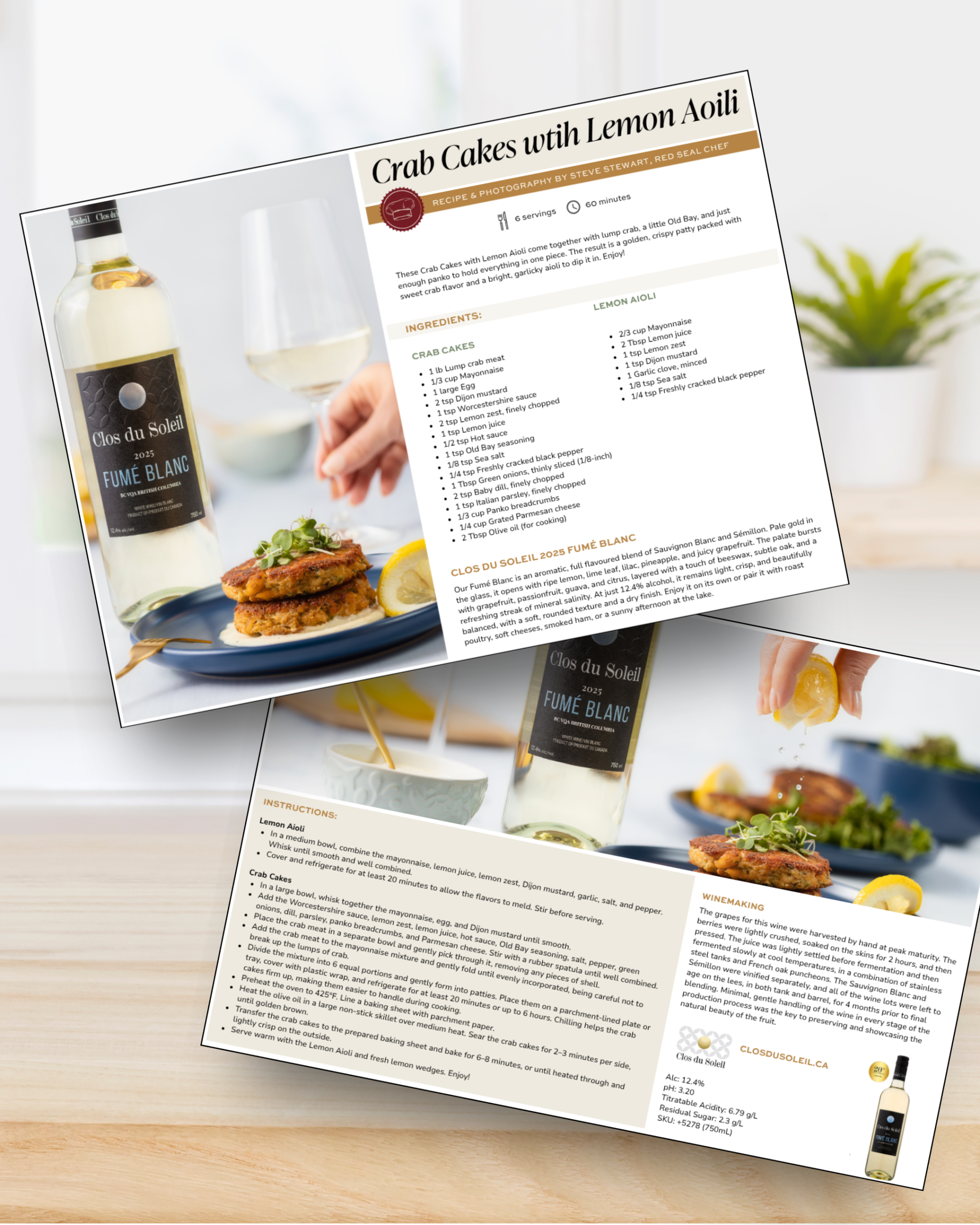 Branded Food and Wine Recipe Cards Branded Food and Wine Recipe Cards