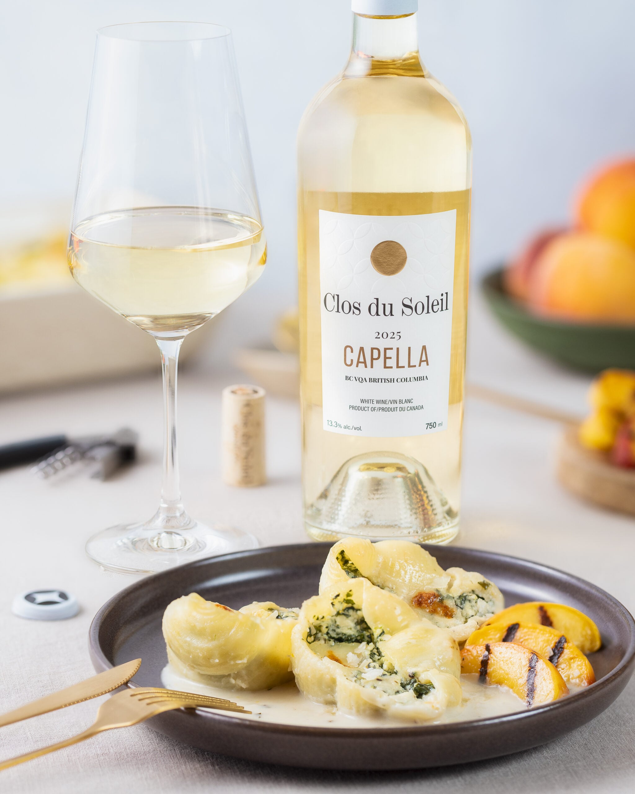 White Wine with Stuffed Shells White Wine with Stuffed Shells