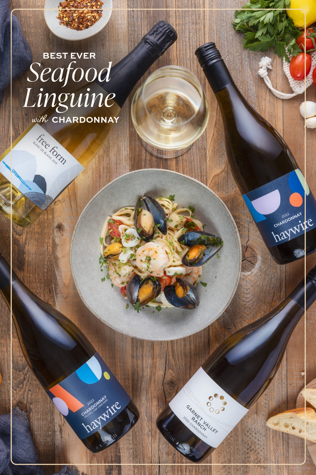 Seafood Linguine Recipe With White Wine Garnet Valley Chardonnay Seafood Linguine Recipe With White Wine Garnet Valley Chardonnay