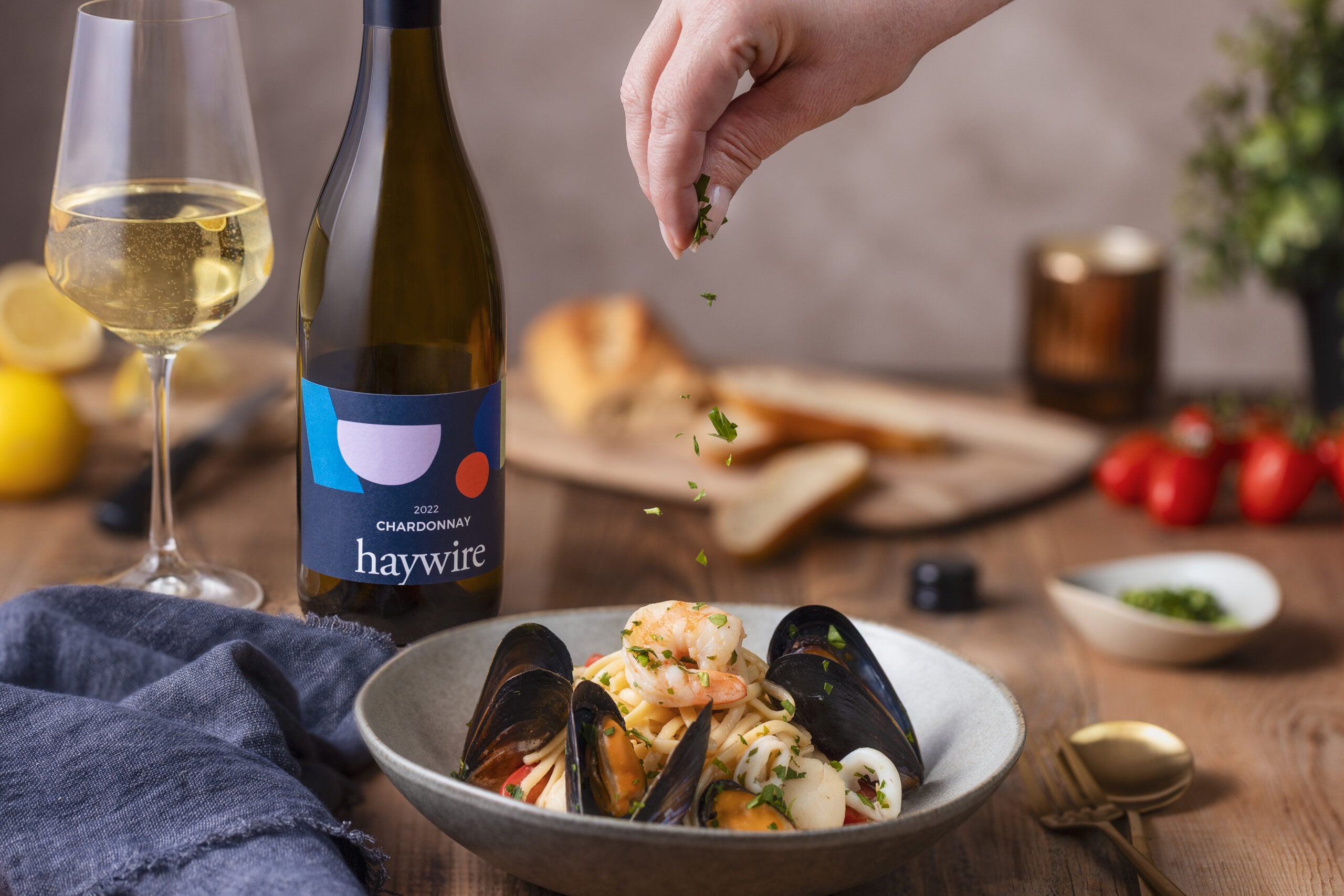 Seafood Linguine with White Wine Seafood Linguine with White Wine
