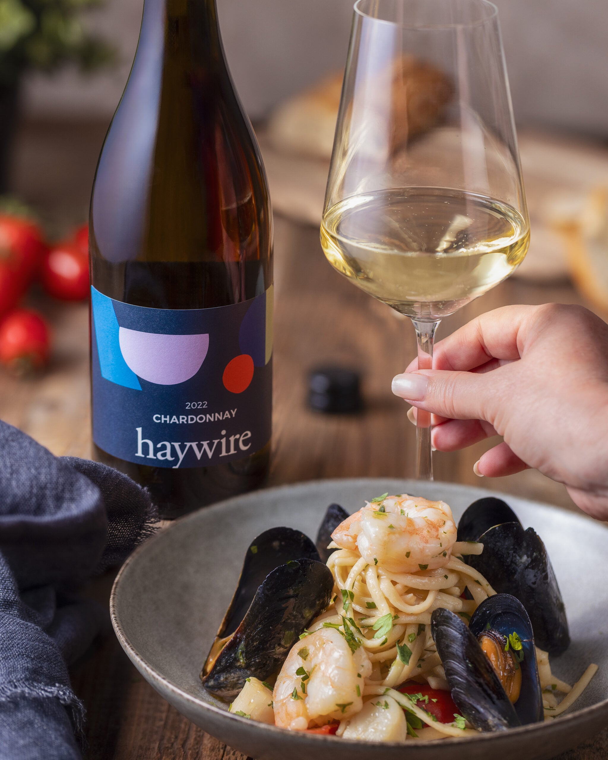 Wine with Seafood Linguine Wine with Seafood Linguine