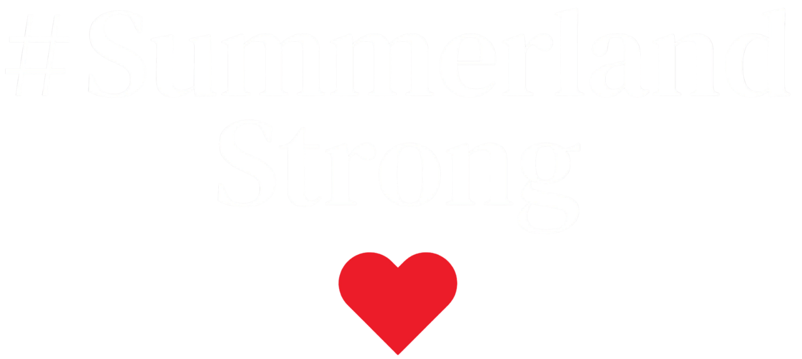 summerland strong wordmark summerland strong wordmark